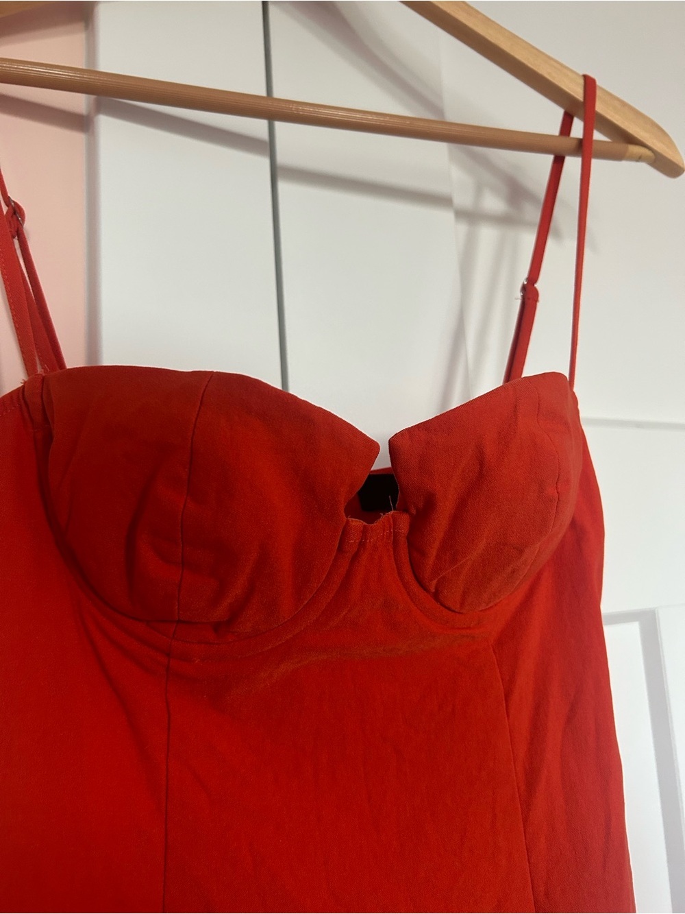 Michael Costello x REVOLVE Noelle Mini Dress in red orange - Picture 6 of 8